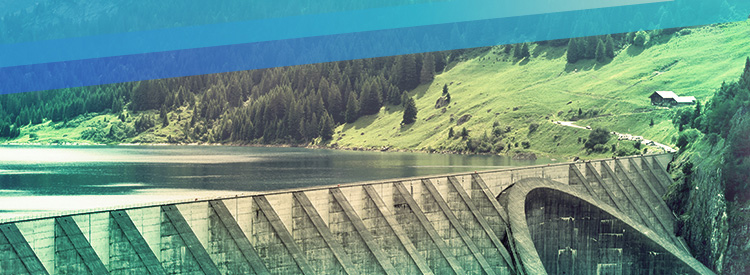 River dam